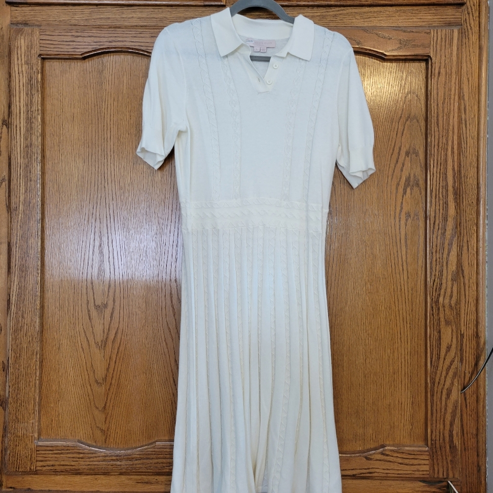 Boutique - White collared dress